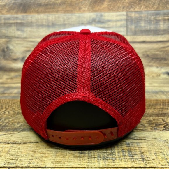 Defunct Pup 'N Taco Mens Trucker Hat Red Snapback Fast Food Chain Vintage Logo - Picture 5 of 8